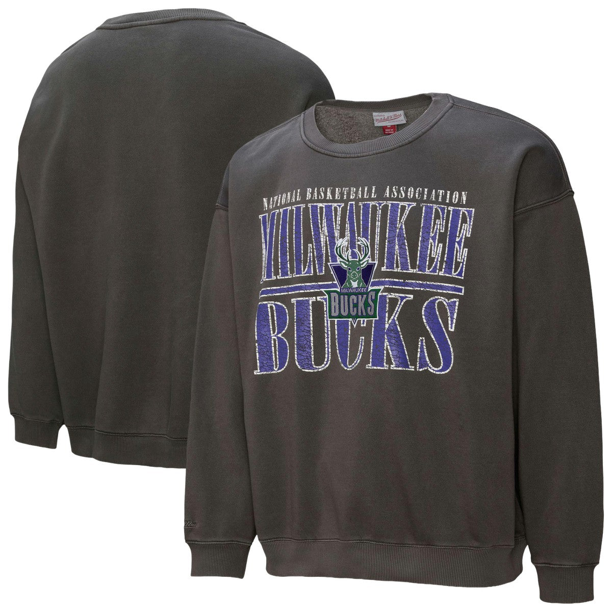 Milwaukee Bucks NBA Downtown Collection Fleece Sweatshirt Black