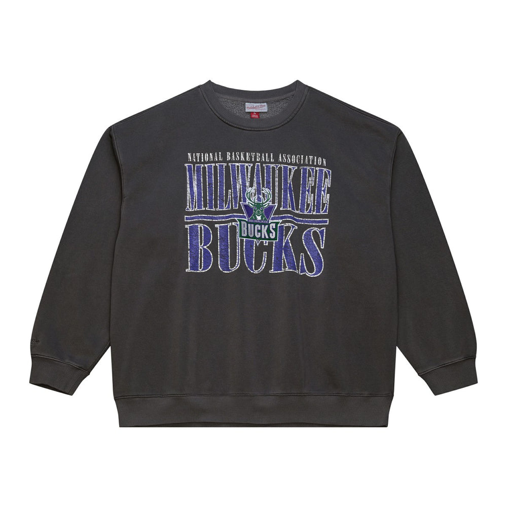 Milwaukee Bucks NBA Downtown Collection Fleece Sweatshirt Black