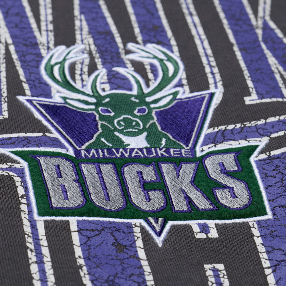 Milwaukee Bucks NBA Downtown Collection Fleece Sweatshirt Black