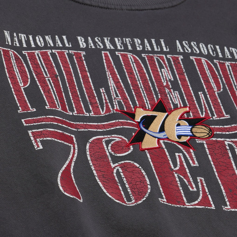 Philadelphia 76ers NBA Downtown Collection Fleece Sweatshirt Black