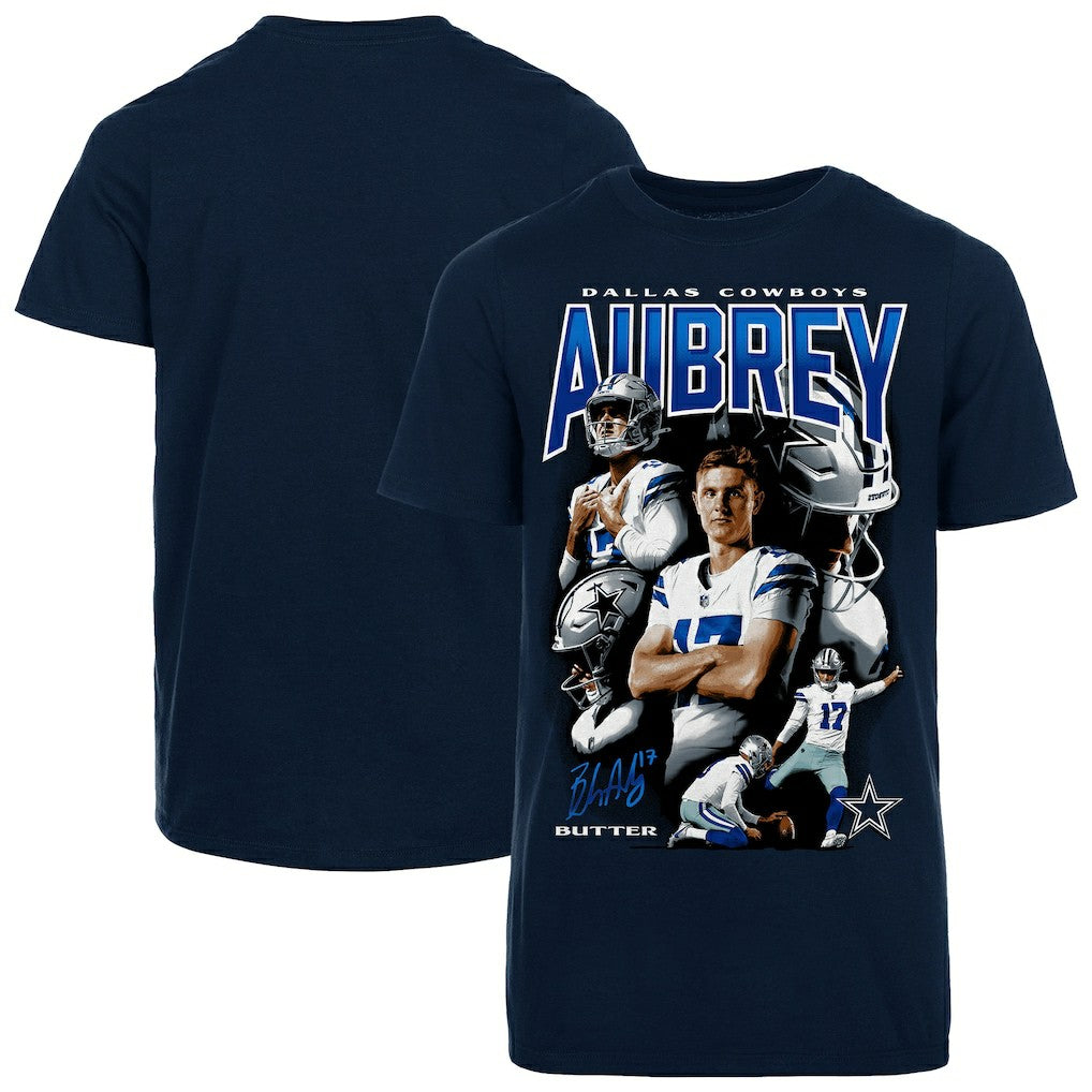 Brandon Aubrey Dallas Cowboys Youth Collage T-Shirt Navy