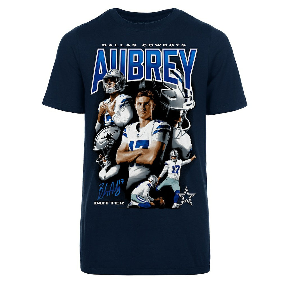 Brandon Aubrey Dallas Cowboys Youth Collage T-Shirt Navy