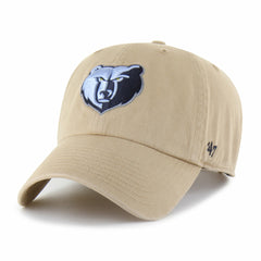 Memphis Grizzlies '47 Logo Clean Up Adjustable Hat Khaki