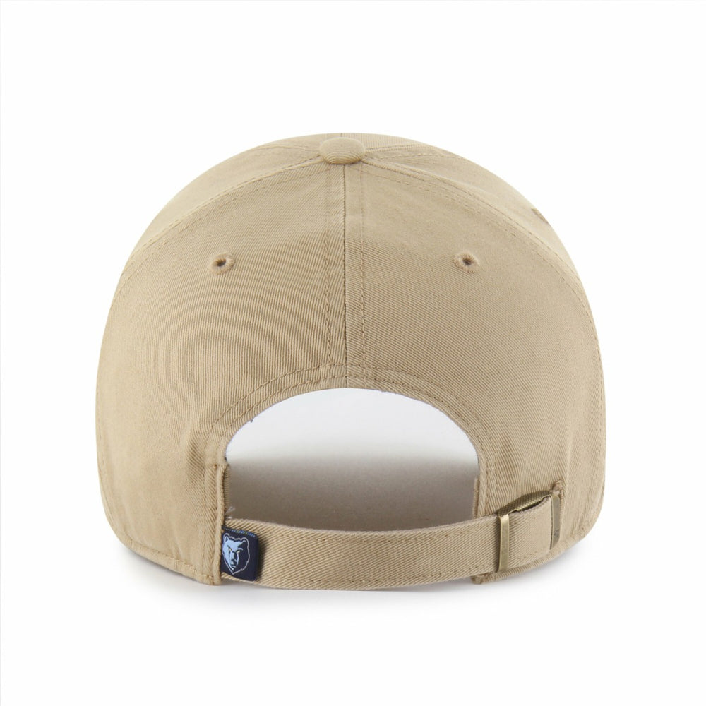 Memphis Grizzlies '47 Logo Clean Up Adjustable Hat Khaki