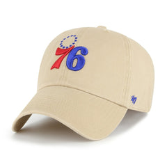 Philadelphia 76ers '47 Logo Clean Up Adjustable Hat Khaki