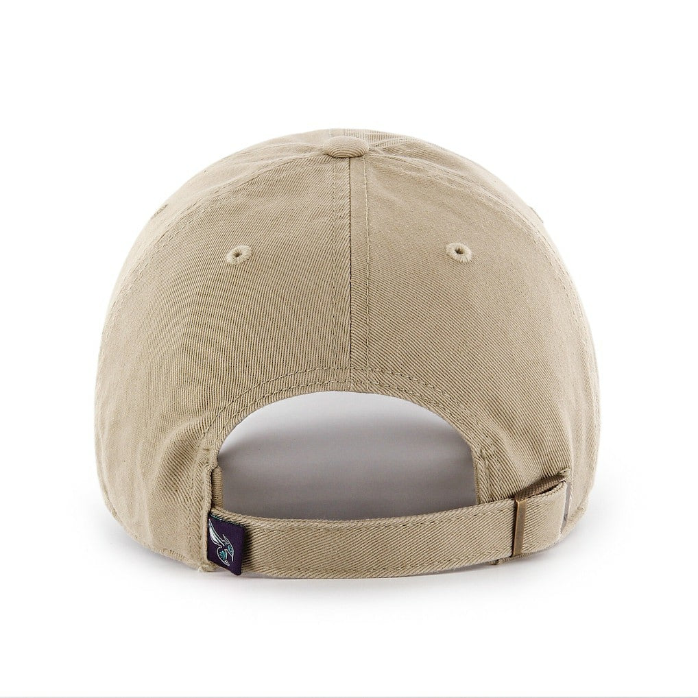 Charlotte Hornets '47 Logo Clean Up Adjustable Hat Khaki