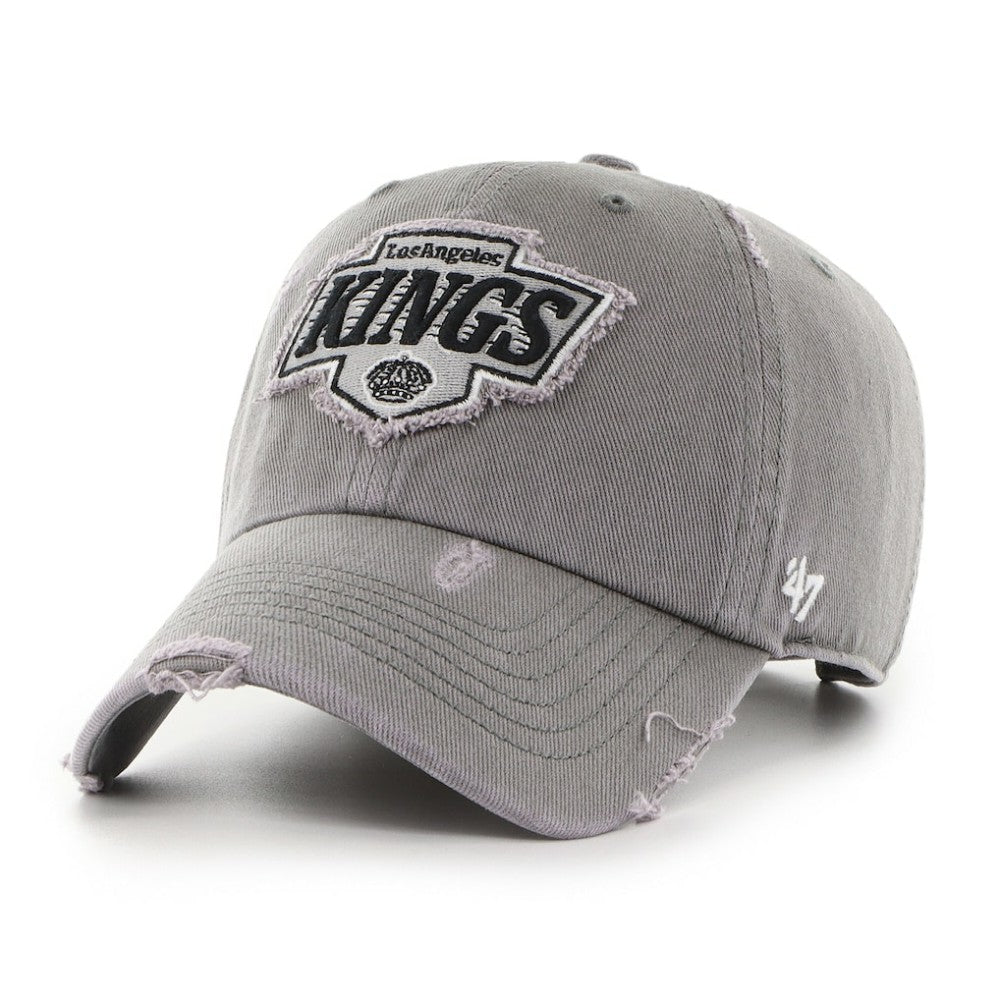NHL Los Angeles Kings '47 Weathered Clean Up Adjustable Hat - Charcoal