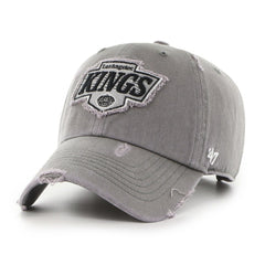 NHL Los Angeles Kings '47 Weathered Clean Up Adjustable Hat - Charcoal