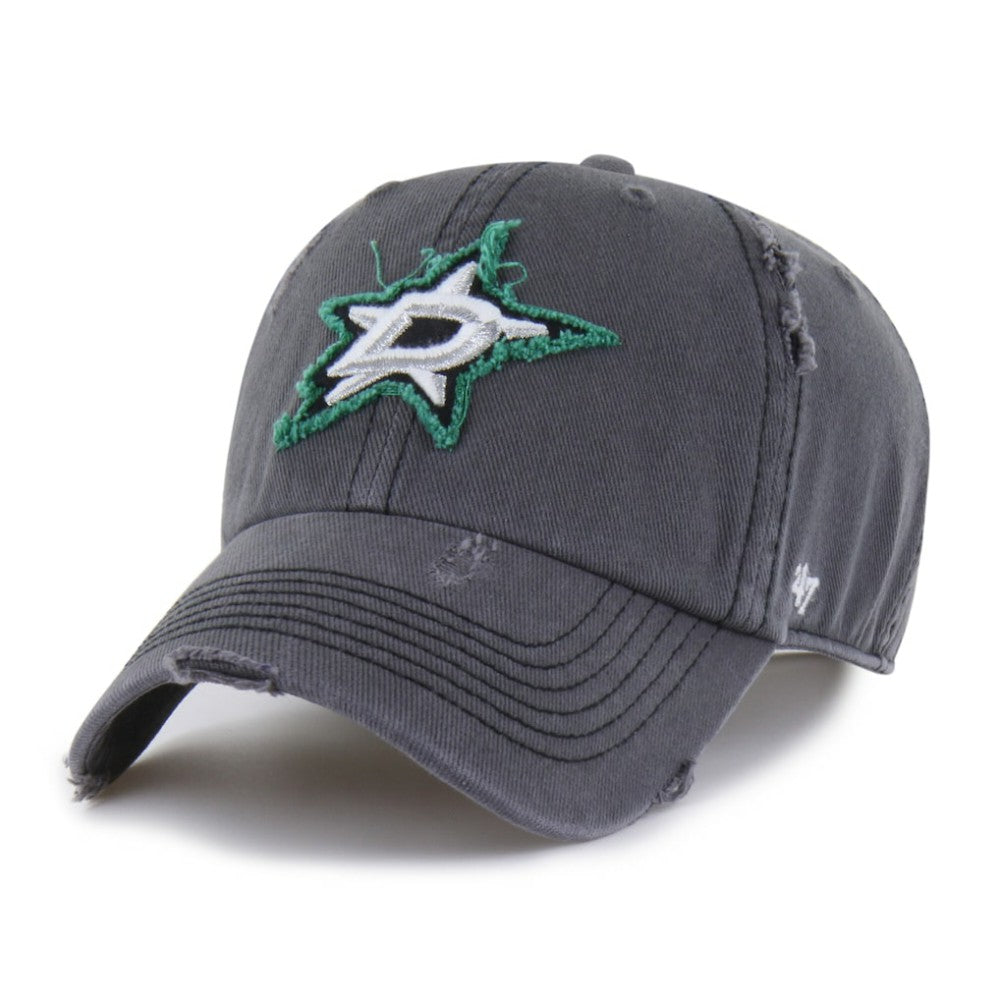 NHL Dallas Stars '47 Weathered Clean Up Adjustable Hat - Charcoal