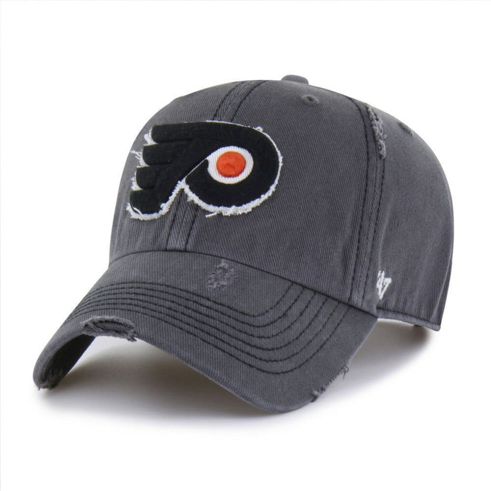 NHL Philadelphia Flyers '47 Weathered Clean Up Adjustable Hat - Charcoal