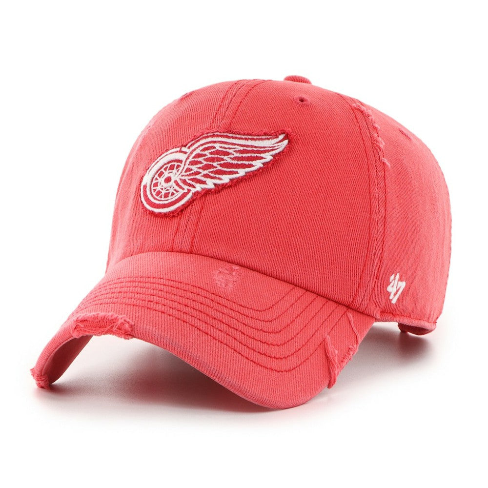 NHL Detroit Red Wings '47 Weathered Clean Up Adjustable Hat - Red
