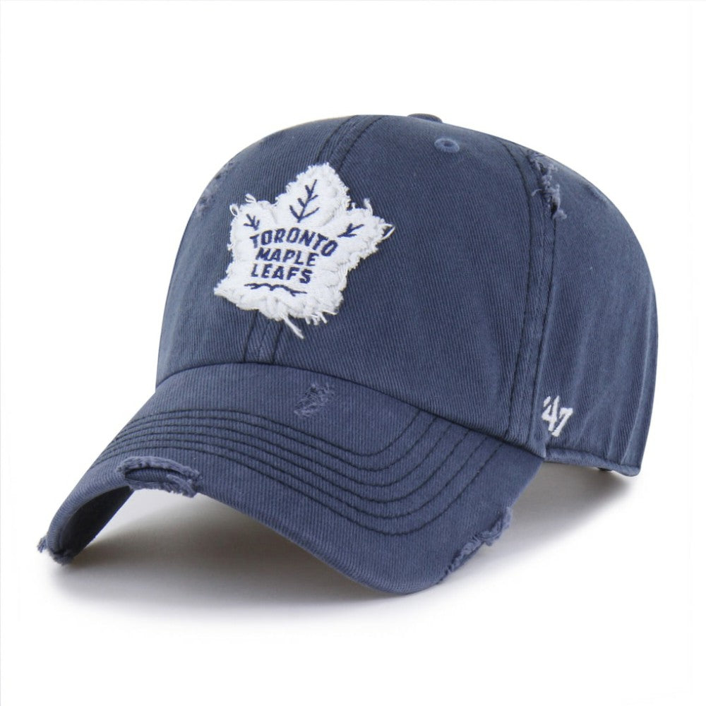 NHL Toronto Maple Leafs '47 Weathered Clean Up Adjustable Hat - Navy
