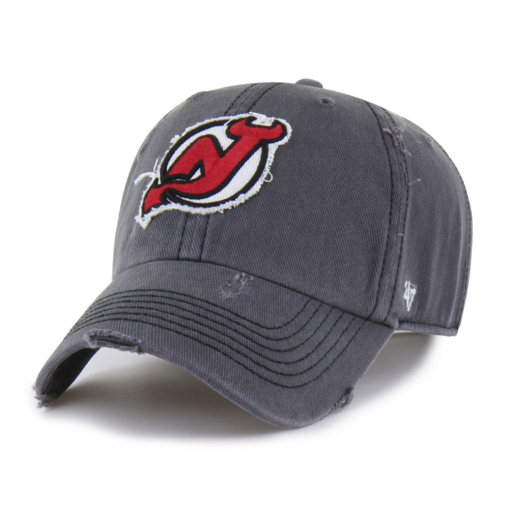 NHL New Jersey Devils '47 Weathered Clean Up Adjustable Hat - Charcoal