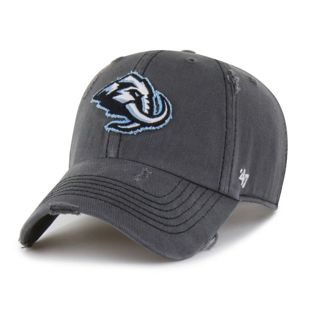 NHL Utah Mammoth '47 Weathered Clean Up Adjustable Hat - Charcoal