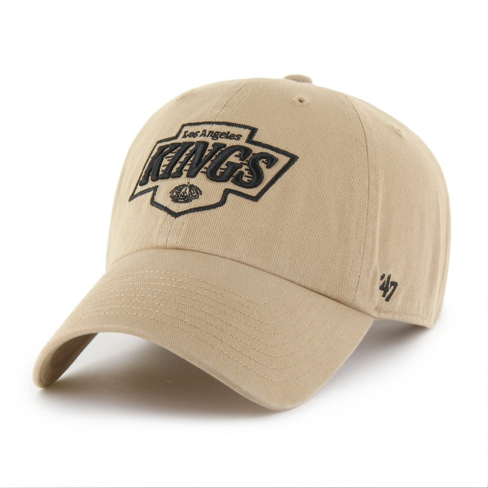 NHL Los Angeles Kings '47 Logo Clean Up Adjustable Hat - Khaki