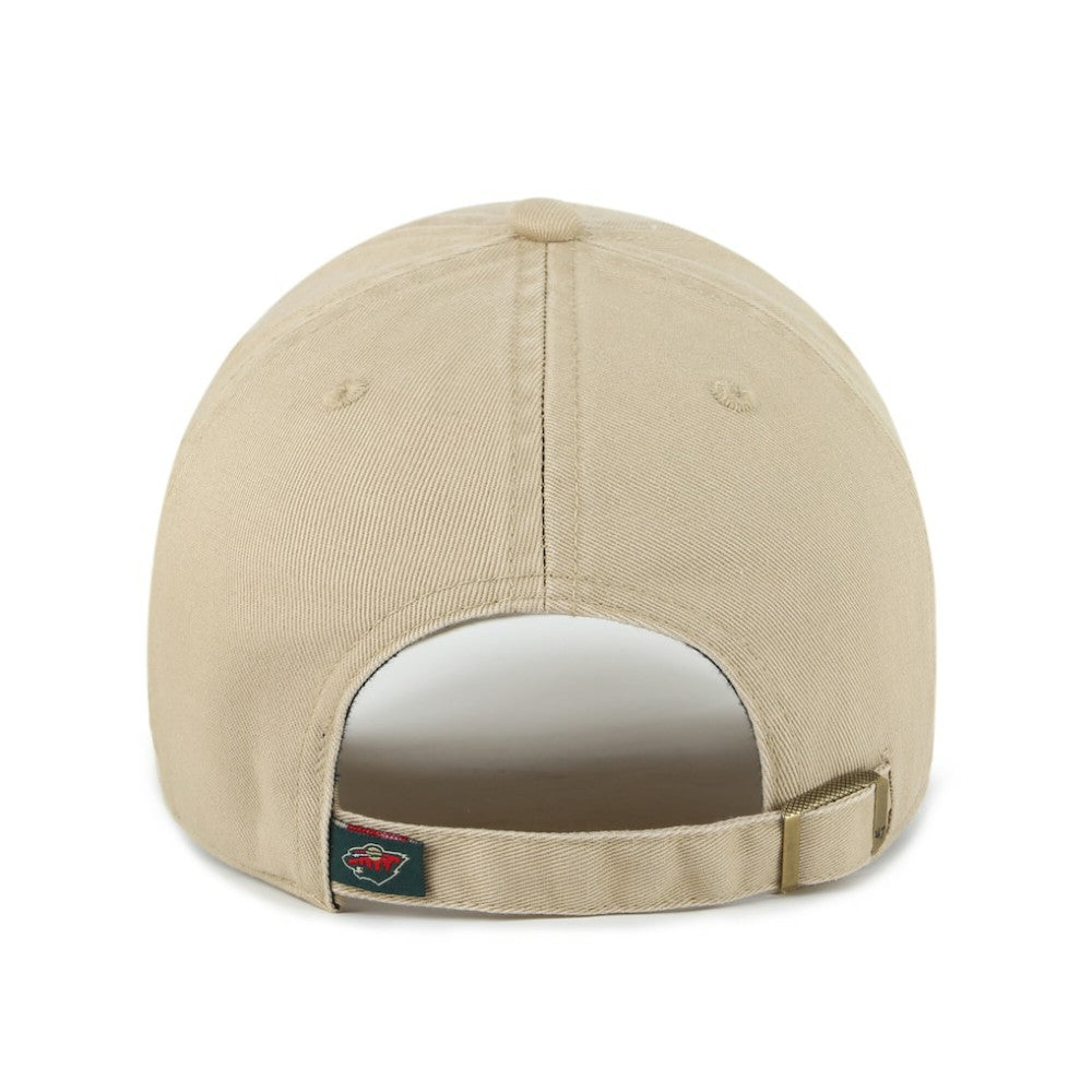 NHL Minnesota Wild '47 Logo Clean Up Adjustable Hat - Khaki