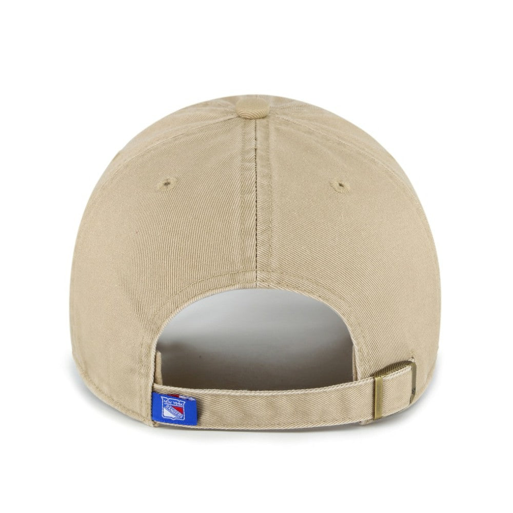 NHL New York Rangers '47 Logo Clean Up Adjustable Hat - Khaki