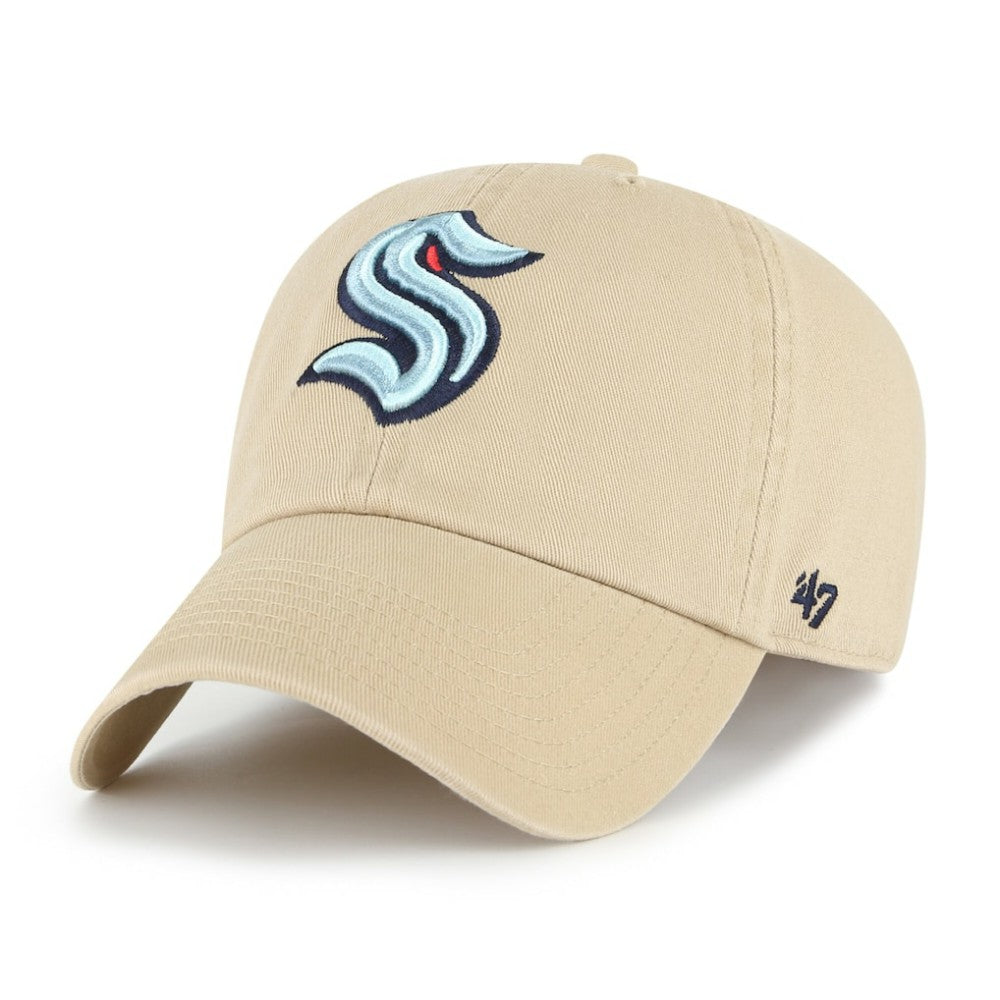 NHL Seattle Kraken '47 Logo Clean Up Adjustable Hat - Khaki