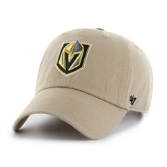 NHL Vegas Golden Knights '47 Logo Clean Up Adjustable Hat - Khaki