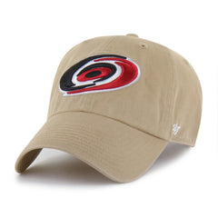 NHL Carolina Hurricanes '47 Logo Clean Up Adjustable Hat - Khaki