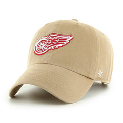 NHL Detroit Red Wings '47 Logo Clean Up Adjustable Hat - Khaki