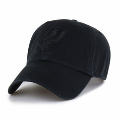 San Antonio Spurs '47 Black on Black Clean Up Adjustable Hat