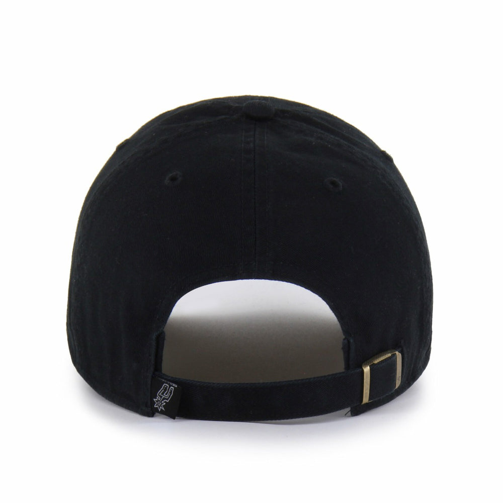 San Antonio Spurs '47 Black on Black Clean Up Adjustable Hat