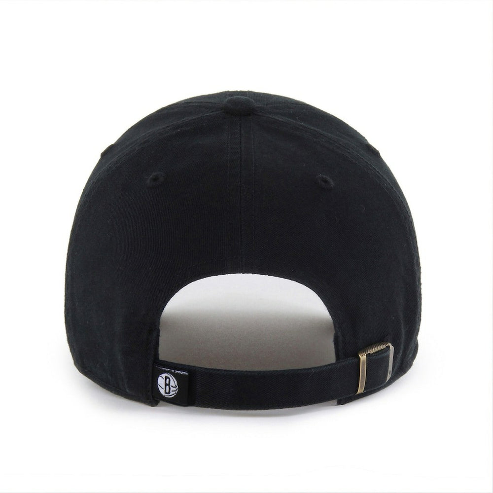 Brooklyn Nets '47 Black on Black Clean Up Adjustable Hat