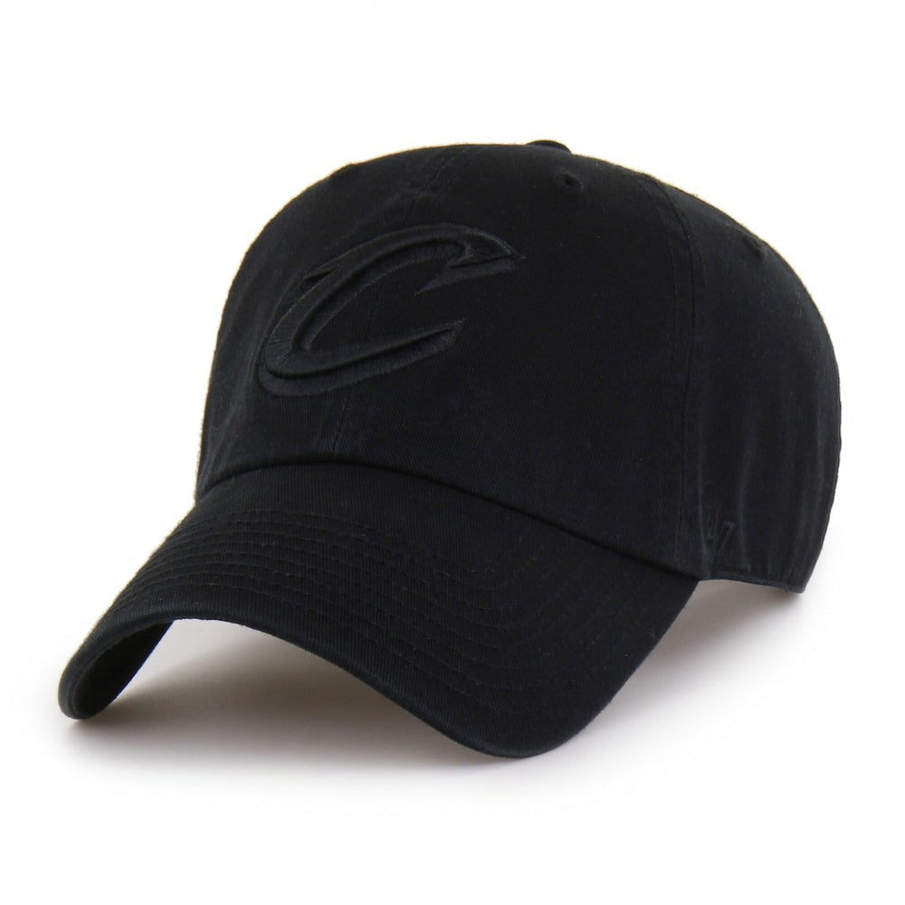 Cleveland Cavaliers '47 Black on Black Clean Up Adjustable Hat