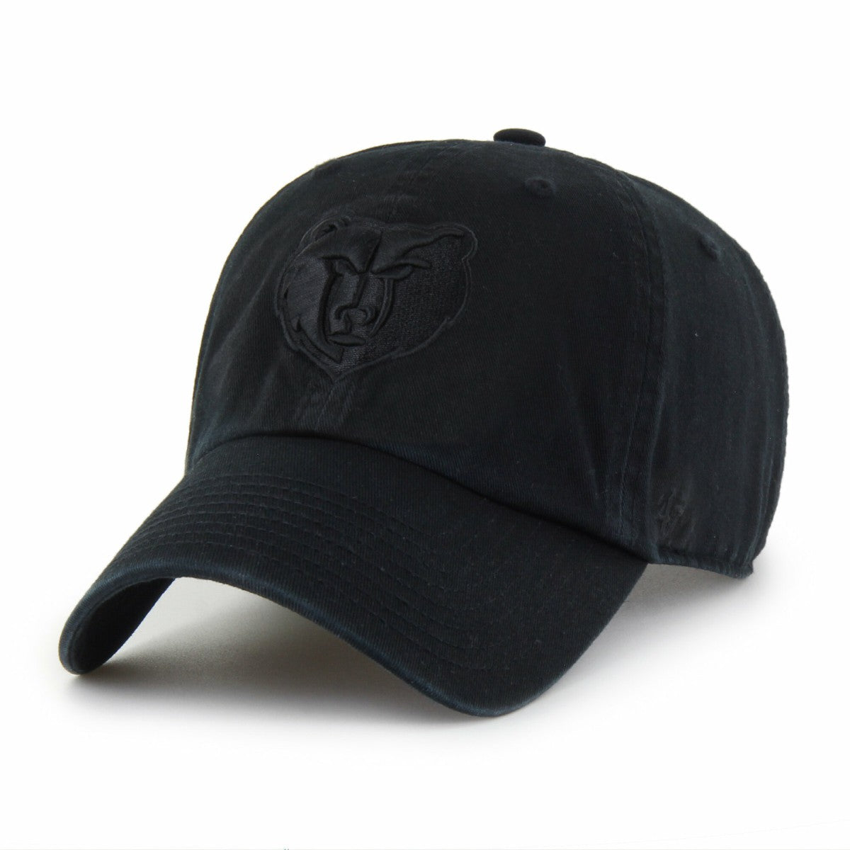 Memphis Grizzlies '47 Black on Black Clean Up Adjustable Hat