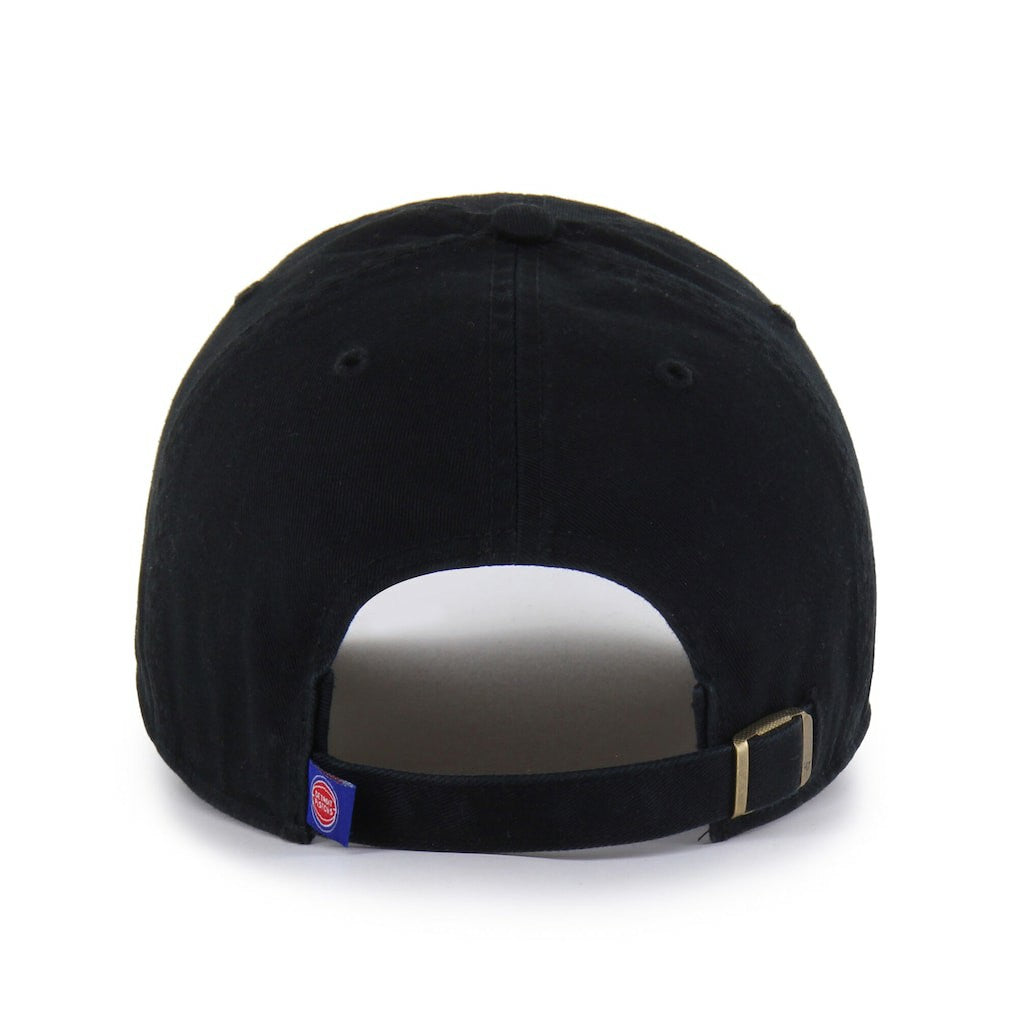 Detroit Pistons '47 Black on Black Clean Up Adjustable Hat