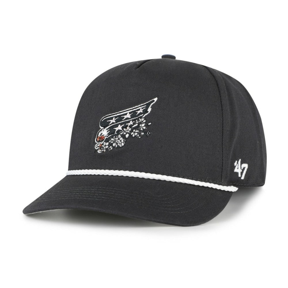 NHL Washington Capitals '47 Cherry Blossom Rope Hitch Adjustable Hat - Charcoal