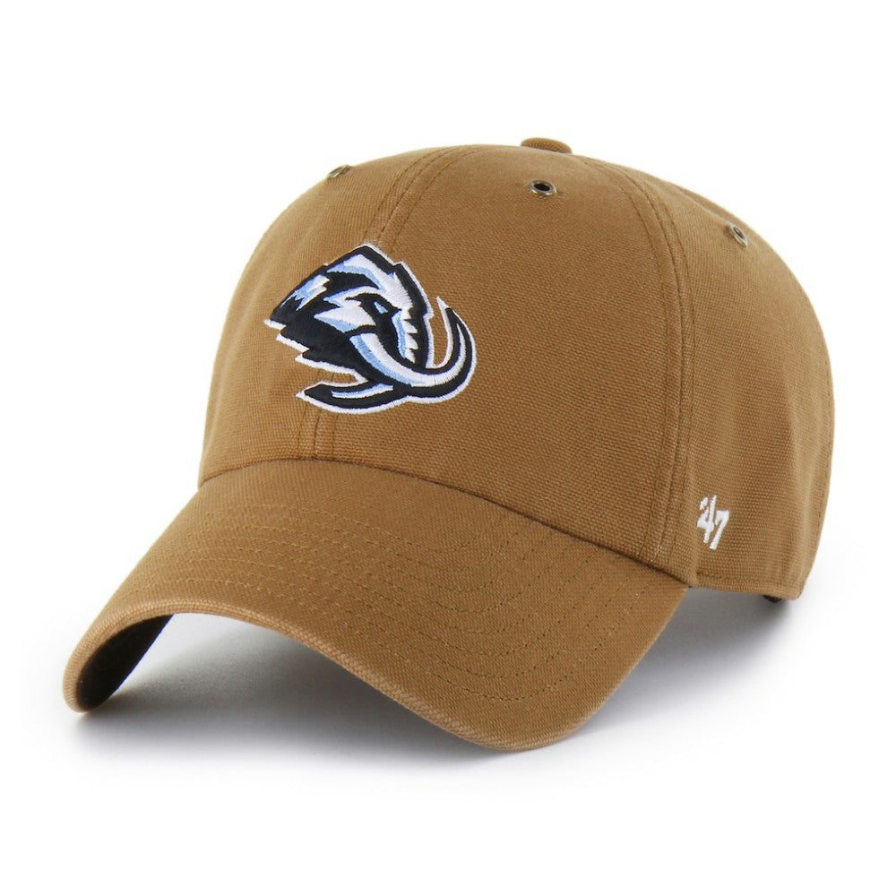 NHL Utah Mammoth Carhartt x '47 Clean Up Adjustable Hat - Brown