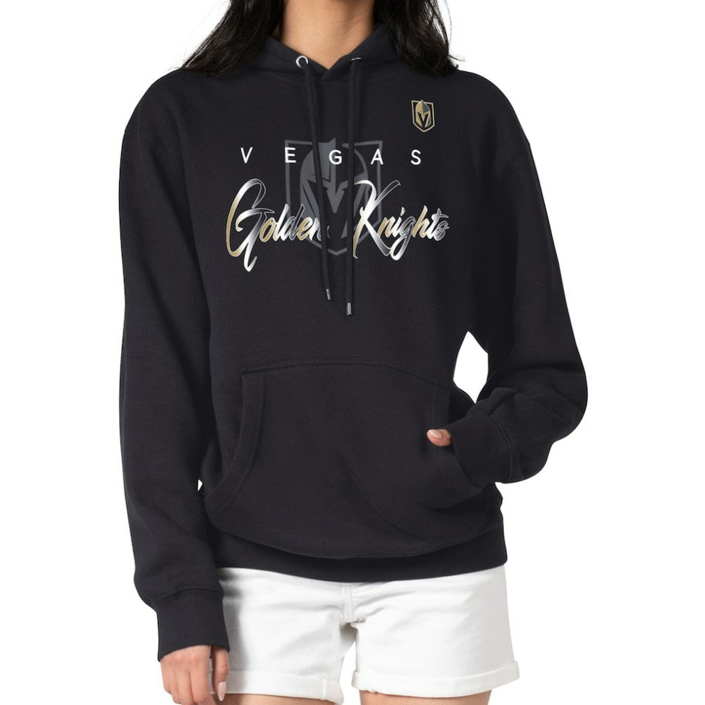 NHL Vegas Golden Knights G-III 4Her by Carl Banks Shadow Logo Fleece Pullover Hoodie - Black