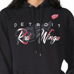 NHL Detroit Red Wings G-III 4Her by Carl Banks Shadow Logo Fleece Pullover Hoodie - Black