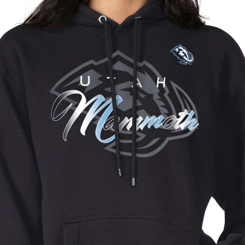NHL Utah Mammoth G-III 4Her by Carl Banks Shadow Logo Fleece Pullover Hoodie - Black