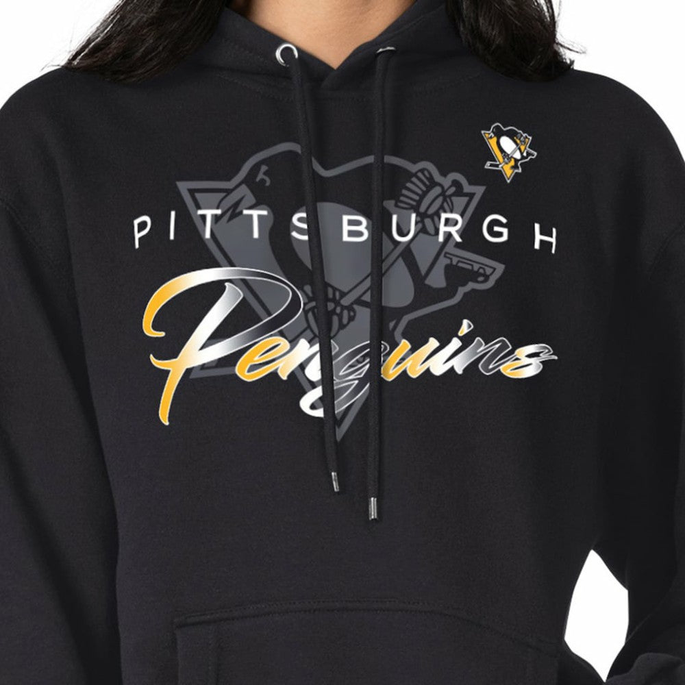 NHL Pittsburgh Penguins G-III 4Her by Carl Banks Shadow Logo Fleece Pullover Hoodie - Black