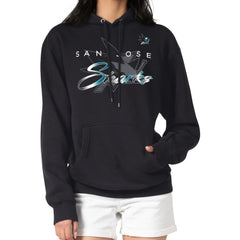 NHL San Jose Sharks G-III 4Her by Carl Banks Shadow Logo Fleece Pullover Hoodie - Black
