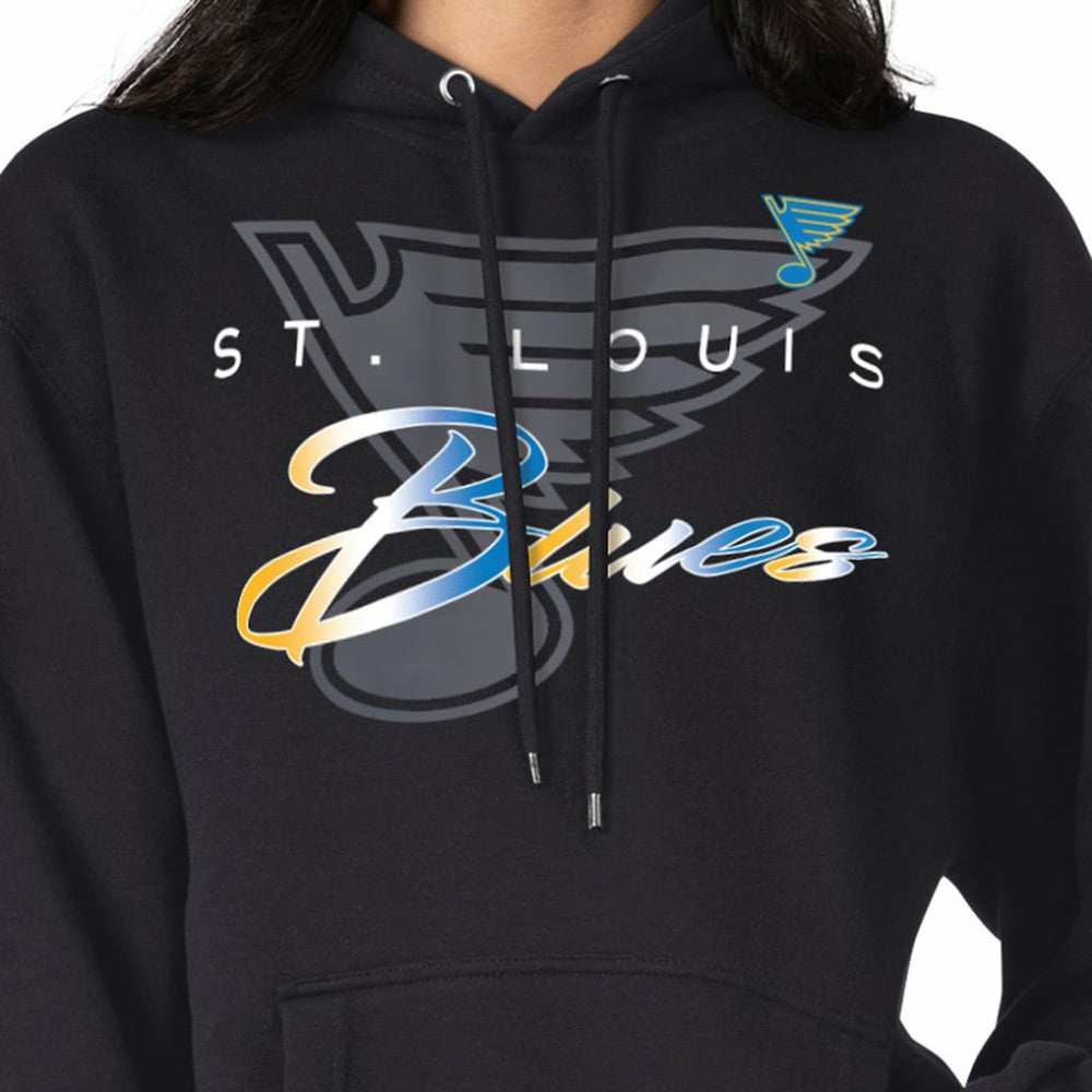 NHL St. Louis Blues G-III 4Her by Carl Banks Shadow Logo Fleece Pullover Hoodie - Black