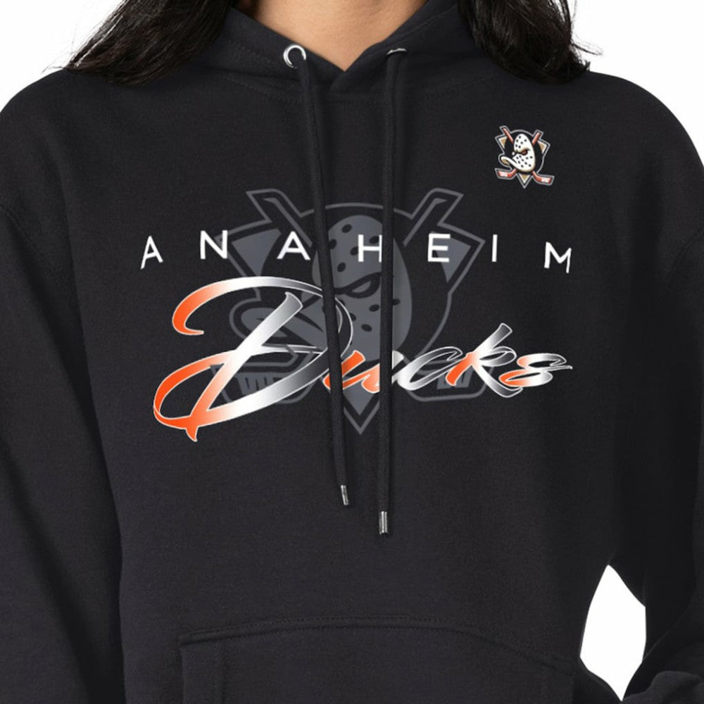 NHL Anaheim Ducks G-III 4Her by Carl Banks Shadow Logo Fleece Pullover Hoodie - Black