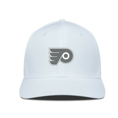 NHL Philadelphia Flyers Levelwear Rise Slate & Snow Structured Flex Hat - White