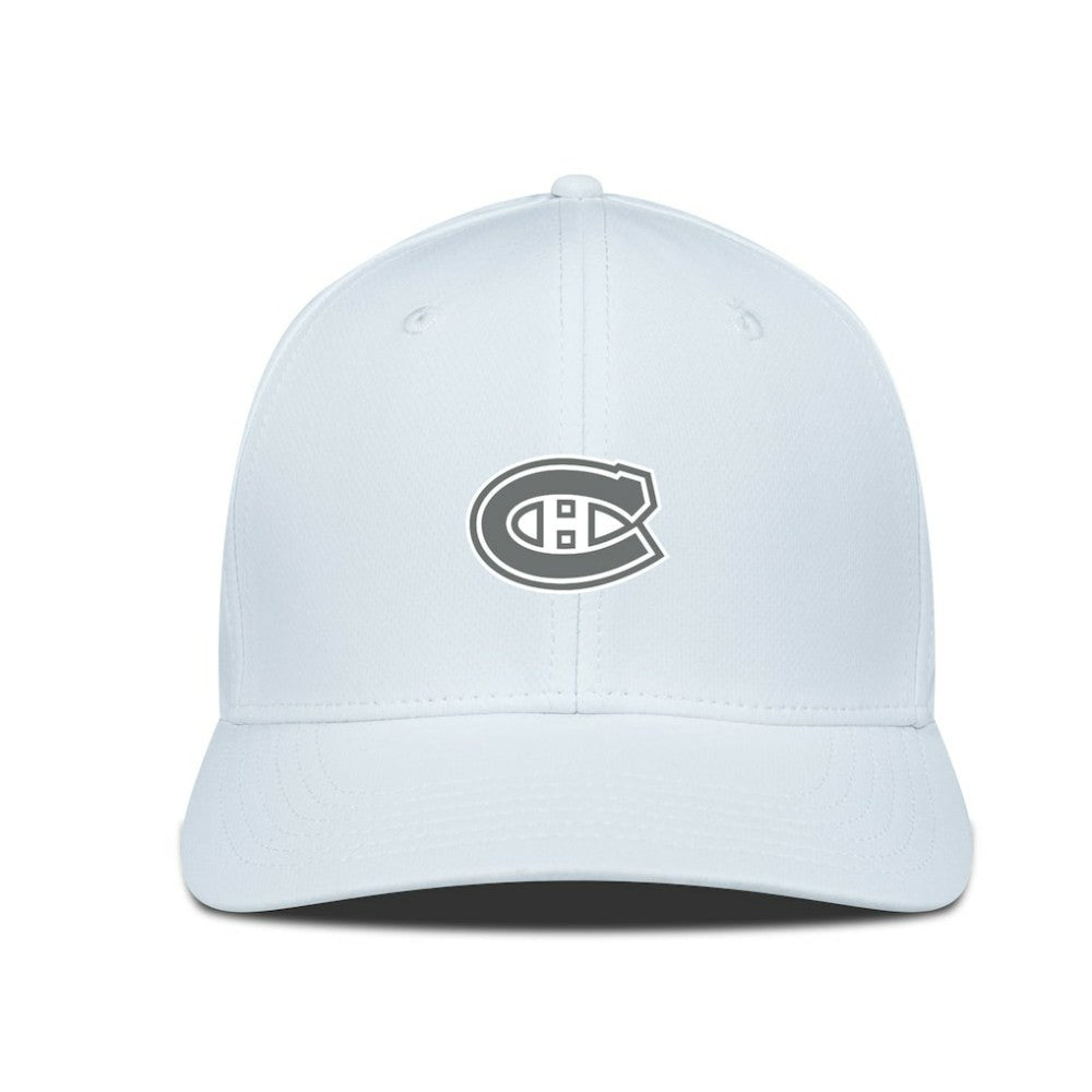 NHL Montreal Canadiens Levelwear Rise Slate & Snow Structured Flex Hat - White