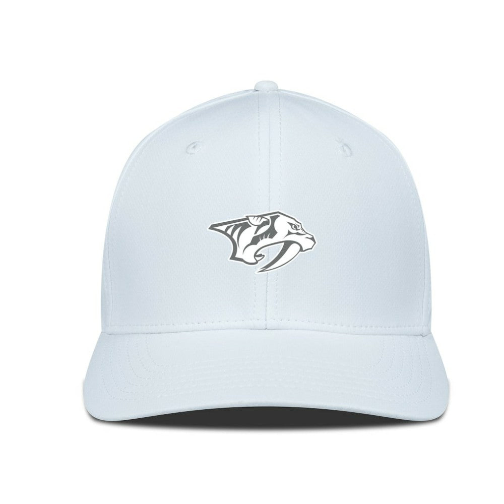 NHL Nashville Predators Levelwear Rise Slate & Snow Structured Flex Hat - White
