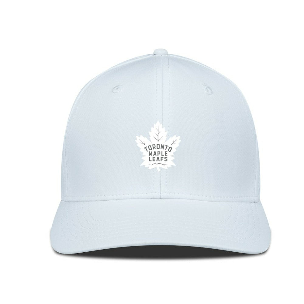 NHL Toronto Maple Leafs Levelwear Rise Slate & Snow Structured Flex Hat - White