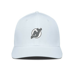 NHL New Jersey Devils Levelwear Rise Slate & Snow Structured Flex Hat - White