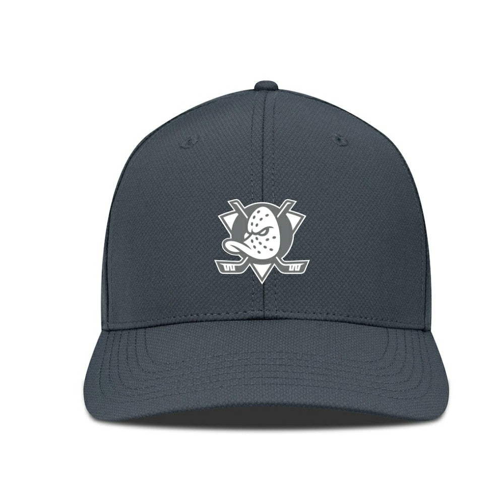 NHL Anaheim Ducks Levelwear Rise Slate & Snow Structured Flex Hat - Charcoal