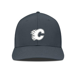NHL Calgary Flames Levelwear Rise Slate & Snow Structured Flex Hat - Charcoal