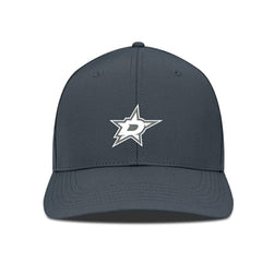 NHL Dallas Stars Levelwear Rise Slate & Snow Structured Flex Hat - Charcoal