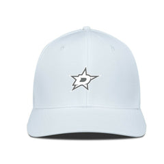 NHL Dallas Stars Levelwear Rise Slate & Snow Structured Flex Hat - White