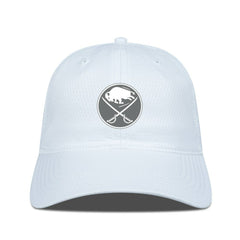 NHL Buffalo Sabres Levelwear Matrix Slate & Snow Unstructured Adjustable Hat - White